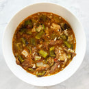 Chicken & Sausage Stew with Brown Rice, Okra & Bell Peppers