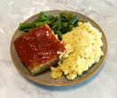 Baked Beef & Vegetable Loaf with Mashed Potatoes & Green Beans
