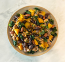 Tex-Mex Style Ground Beef, Beans & Butternut Squash Bowl with Kale