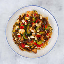Chicken & Rice with Zucchini & Cashews in Sweet Garlic Pepper Sauce