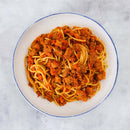 Spaghetti with Meat Sauce & Roasted Broccoli