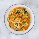 Chicken with Stir Fry Vegetables, Noodles & Mango Sauce