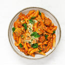 Tomato Basil Pasta with Chicken Meatballs